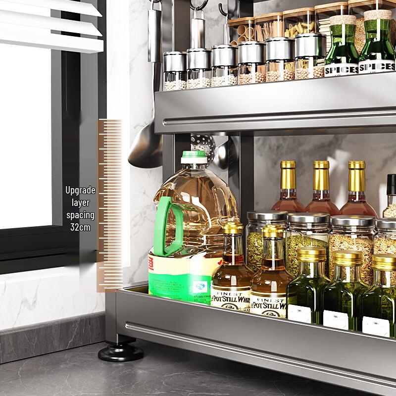 3-Tier Multi-functional Kitchen Countertop Storage Rack