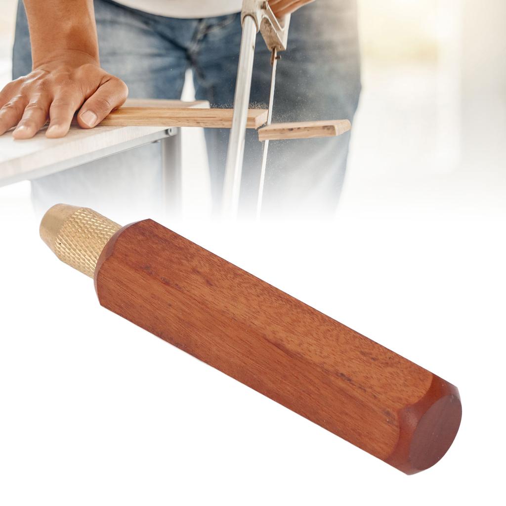 Ручка ручной пилы, съемная, нескользящая, деревянная ручка для садовых и деревообрабатывающих пил, шестигранная, короткая 