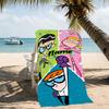 Customizable personalized beach towels Dexter's Laboratory themed designs.Suitable for the beach, yoga, sports;ideal as beach accessories