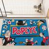P-PopeyeS The SailorS Floor Mat INS Style Soft Bedroom Floor House Laundry Room Mat Anti-skid Bedside Area Rugs