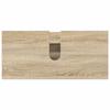 Bathroom Furniture Set 3 pcs Sonoma Oak Plywood and Metal