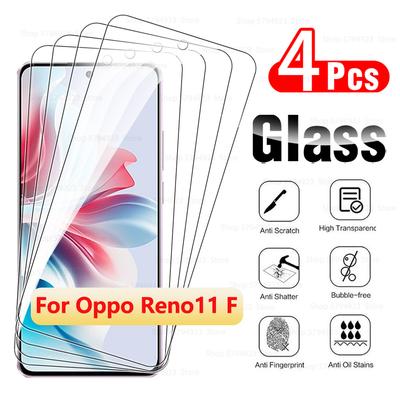 4 шт. закаленное стекло для oppo reno11 f 5g защитное стекло reno13 reno14 11 12 f fs a reno 11f 12f 13f 14f reno11f f11 стеклянная пленка