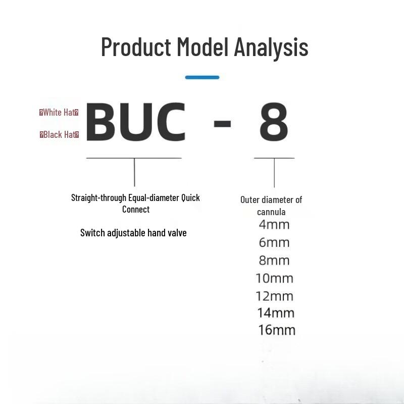 Pneumatic 4mm Quick Connect Plastic Hand Valve