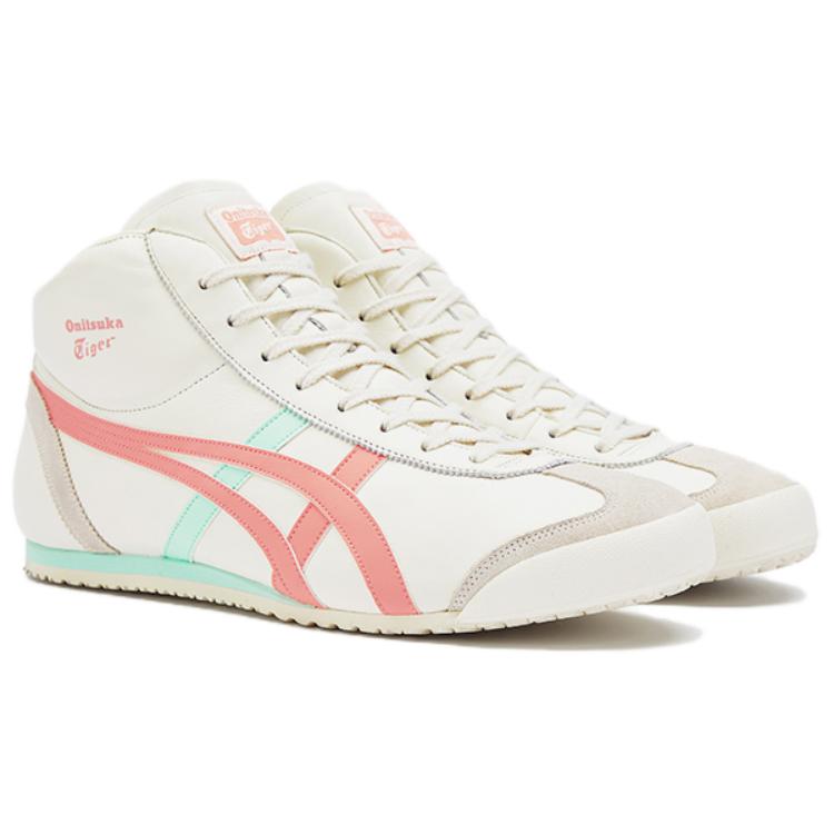 ONITSUKA TIGER Mexico 66 Удобные Универсальные Нескользящие Полувысокие Повседневные Кроссовки Унисекс Белый Зеленый Розовый 1183B812-101