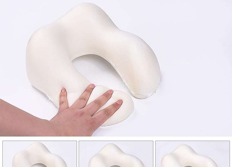 Memory Foam U-Shaped Travel Neck Pillow with Slow Rebound and Customizable Logo