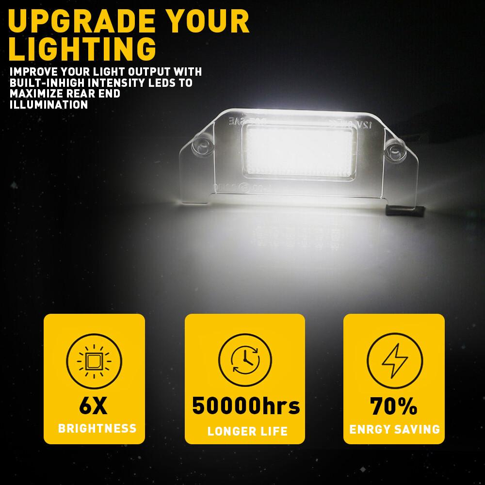 LED Plate License Tag Light 12V for 2005-2014 Chrysler 300 300C 300S 4805846AA
