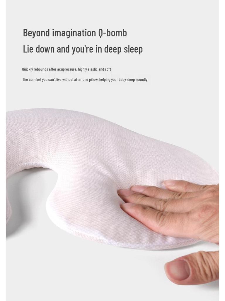 Infant Anti-Flat Head Shaping Pillow, Washable Silicone for 0-2 Years