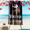 Custom NameMinnesota Vikings logo. Beach Towel Soft Microfiber Summer Towel Quick Dry Absorbent Towel for Beach Swimming Pool Travel