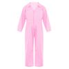 Boys Mechanic Coveralls Fashion Kids Long Sleeve Turndown Collar Zipper Front Jumpsuit Halloween Cosplay Costume