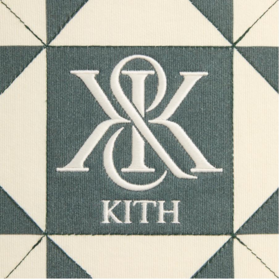 Kith Geo Quilted Nelson Rugby Sandrift Men Tops Cream KHM033258-104