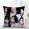 Casual daily kpop girl group fans gift NNMIXX Cushion Cover Daily Washable Linen Pillowcase Soft  for Sofa Bed Home Room Decor