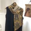Шелковый шарф длинная полоса высококлассный новый цветок кешью универсальный темпераментный шарф с рубашкой шелковый шарф лента