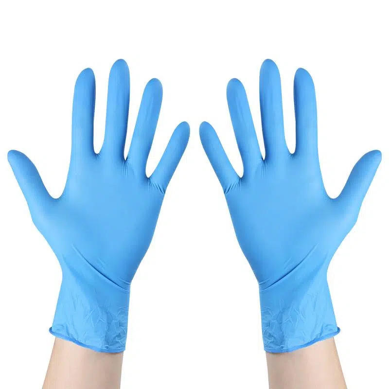 Examination Powder Free Nitrile Gloves Disposable Nitrile Gloves Manufacturers Blue 5mil Nitrile Gloves