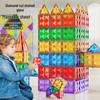 Diamond Surface Magnetic Tiles: Children's Educational Building Blocks & Jigsaw Puzzle Set