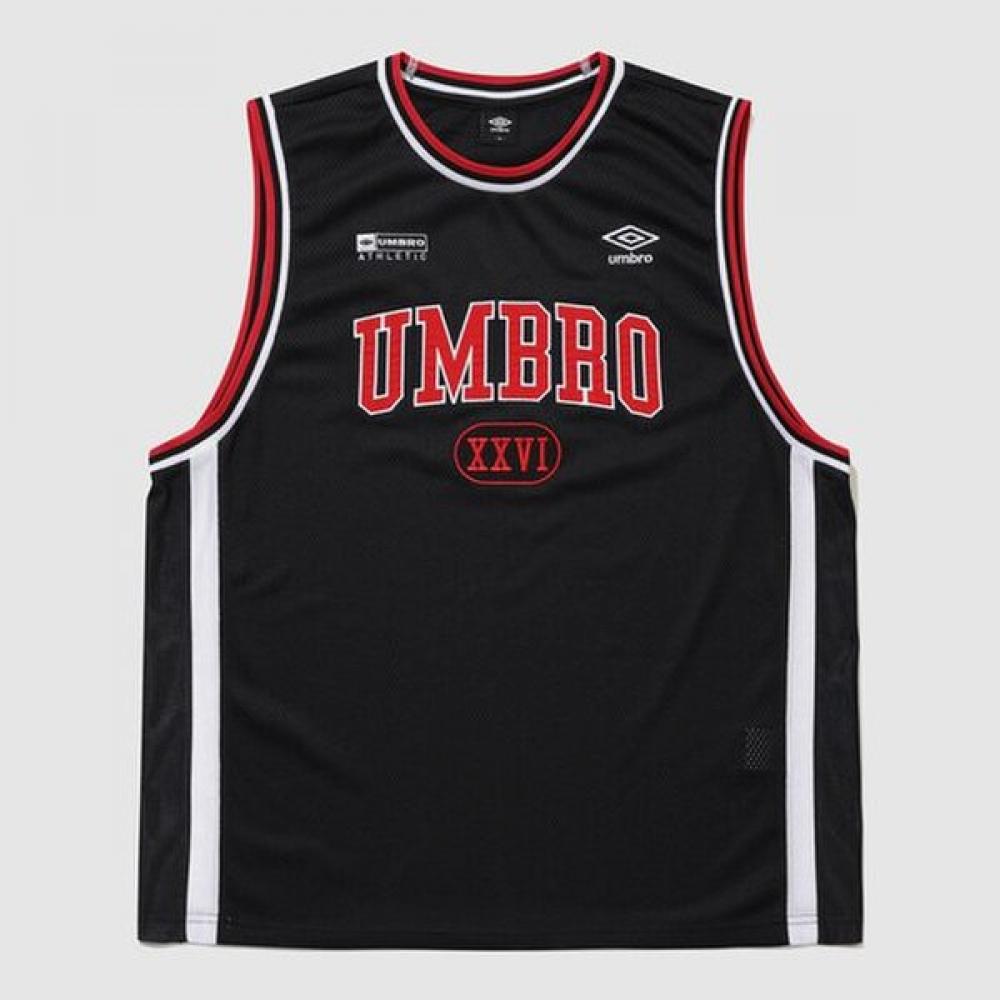 Umbro Men S ChanT meSh Graphic Logo SleeveleSS T ShirT Black ur324cSl72 Blk0