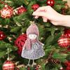 Ангел Декор Плюшевая Кукла Ангел Рождественское Украшение Милый Подвесной Кулон Для Зимней Вечеринки Дверь Внутри Семейный Дом Празднование