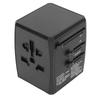 Universal Travel Adapter Wall International Charger with USB C Ports 8A USB Ports for USA    Black