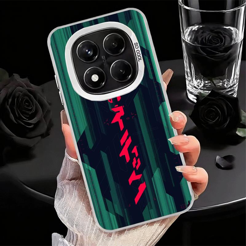 Мягкий чехол для телефона в киберпанк-эстетике для Xiaomi Redmi Note 13 14 15 Pro Plus 12S 12 11S 11 11T 10S 10 Ударопрочная задняя крышка