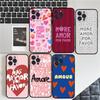 Больше Любви Пожалуйста Чехол Для Телефона Для IPhone 16 15 14 11 12 13 Mini Pro XS Max Чехол 6 7 8 Plus X Funda Оболочка