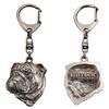 Bulldog, English Bulldog, British Bulldog II - Silver-plated Key Ring with Dog, Handbag Decoration, Backpack Pendant by Brand
