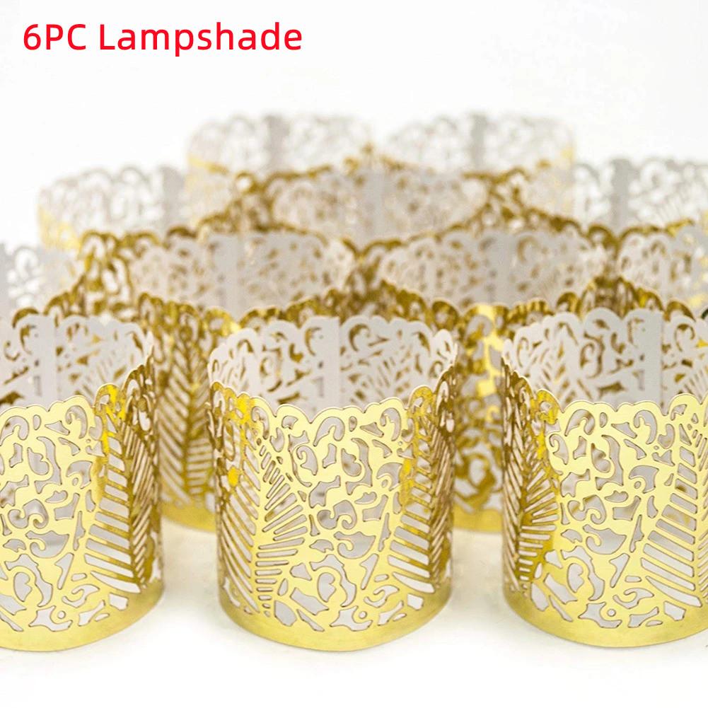 Беспламенные чайные свечи на батарейках, светодиодные чайные свечи с бумажным абажуром для свадьбы, Дня святого Валентина, Хэллоуина, Рождества