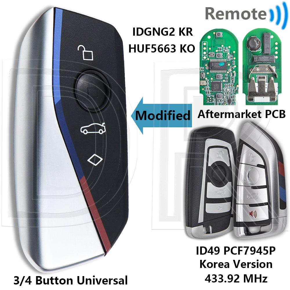 DR CAS4+FEM BDC Upgrade U Style ID49 PCF7945/53 315/433/868MHz Keyless Go Car Remote Key For BMW 1 3 5 6 7 Series F Chassis