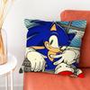 SSonic Blue HHedgehog Pillow Case Plush Fabric Soft DoubleSided Printed Sofa Warm Winter Home Gift Cushion Cover