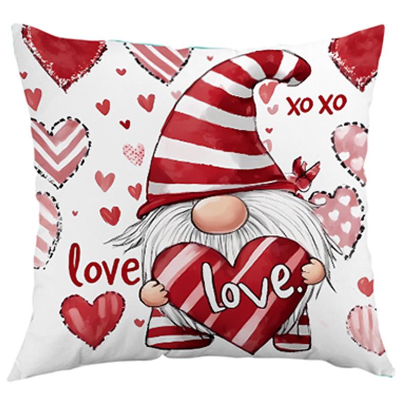 Наволочка на День святого Валентина Любовная наволочка Диван Гостиная Прикроватная Мягкая сумка Спинка Поясничная подушка Чехол Офисный Чехол для поясничной подушки