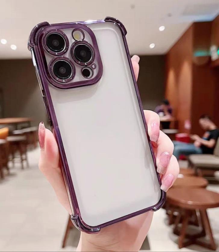 Подходит для iphone11promax чехол для мобильного телефона с подушкой безопасности для карты противоударное гальваническое покрытие 11 продвинутое ощущение 11pro прозрачный