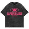 Cotton Vintage Washed 5 Seconds of Summer Everyone’s A Star World Tour 2026 T Shirt Men/Women Oversize Loose Acid Wash Tees
