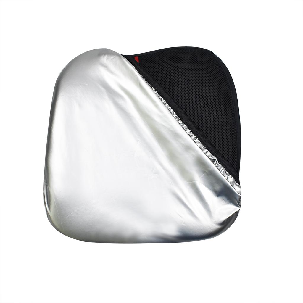Motorcycle Seat Cushion with Sunshade Cover,Motorcycle Gel Seat Pad for Long Rides with 3D Honeycomb Shock-Absorbing Breathable