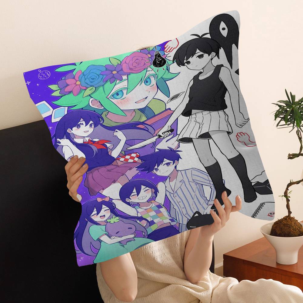 Amine Omori Personalized Pillow Cover Kids Bedroom Wild Party Decor Pillowcase kid Birthday shower Gift