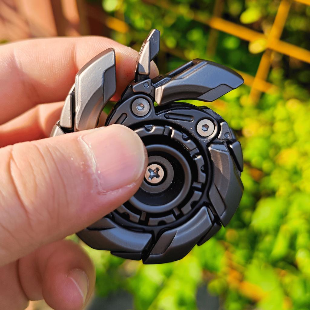 EDC Фиджет-слайдеры Фиджет-игрушки Снятие стресса для взрослых Магнитный металл Устранитель раздражительности Открытая броня Вращающийся волчокФиджет-игрушки