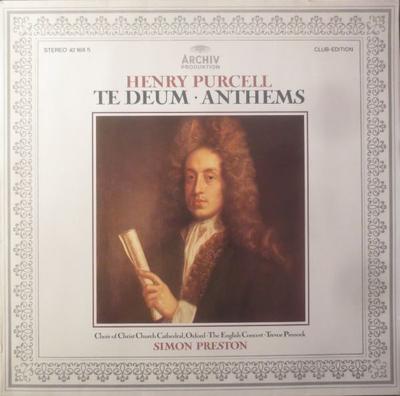 Виниловая пластинка HENRY PURCELL THE CHOIR OF CHRIST Te Deum Anthems 421685 Archiv Produkti 1983 Германия Классика Б/У