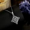 AEONSLOVE Magic Witch Knot Zirconia Pendant Copper Irish Celtic Knot Lucky Amulet Necklace Wicca Pagan Jewelry Gift for Women