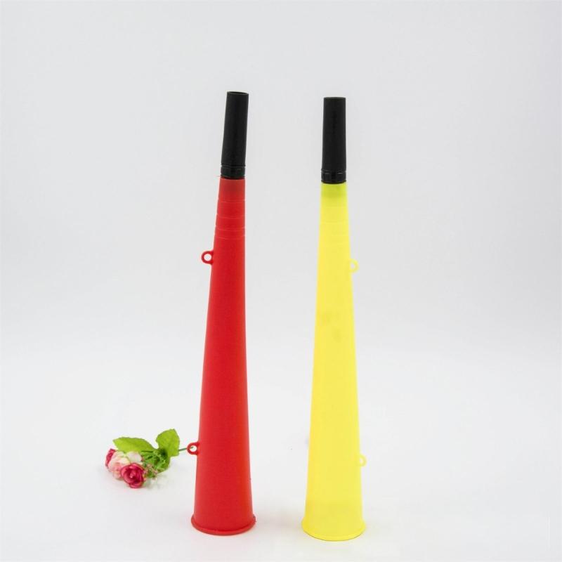 Bright Plastic Vuvuzelas Horns Pack Of 4pcs Assorted Noise Making Horns For Outdoor Event And Crowd Cheering