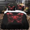 3D красочный комплект постельного белья с бабочкой, модный быстросохнущий пододеяльник, наволочка, 2/3 шт., мягкий чехол для девочек и детей, для полноразмерной кровати