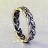 High-Grade 3A Zircon Twist Ring Imitation Black Ring Thai Silver Tail Ring Jewelry Ring