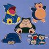 Kawaii Snorlax Hard Enamel Pins Collect Cute Snorlax And Chill Metal Cartoon Brooch Backpack Hat Bag Collar Lapel Badges