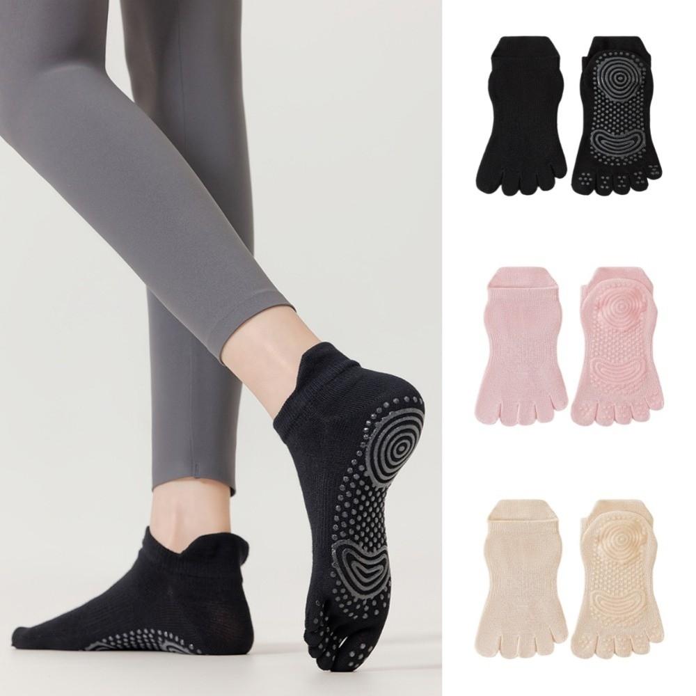 Cotton Women's Sports Yoga Socks Anti-slip Floor Toe Socks Five-toe Socks Ballet