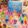 Сенсорная игрушка для снятия стресса, Рождественская саламандра, Календарь Адвента, Календарь обратного отсчета с 24 сжимаемыми игрушками, Мини-подарочная коробка на каждый день для праздника