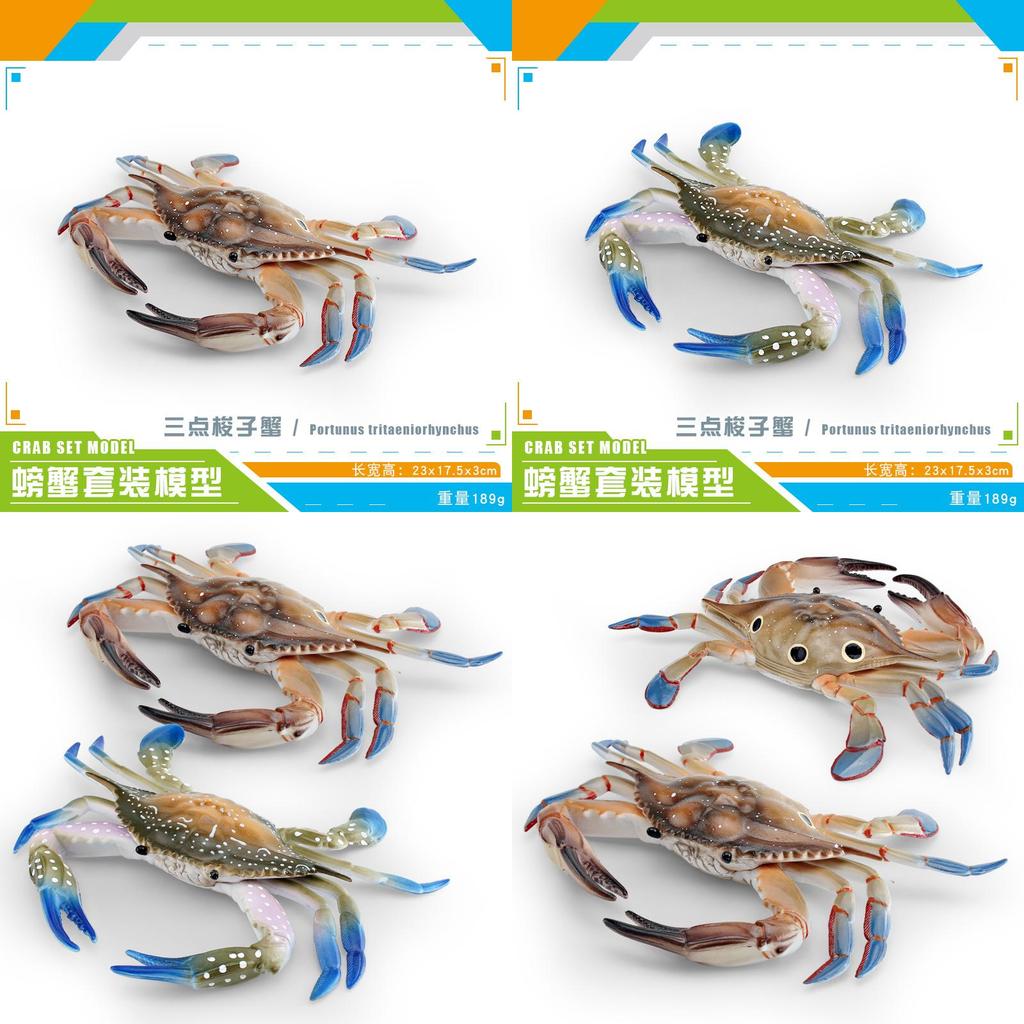 ПВХ Модель Морского Животного Большой Краб Декор для Аквариума для Дома и Офиса