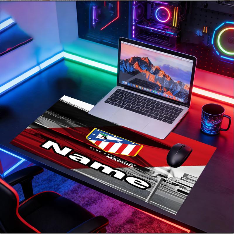 Custom Name Personalized football team Pattern Mousepad, Laptop PC Desk Mat, Decorative Desk Mat for Home Keyboard Pad Gift