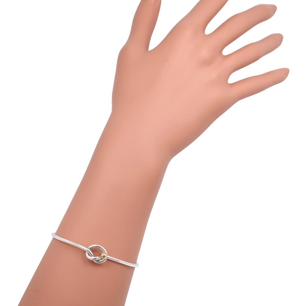 TIFFANY&Co. Love knot Bangle Silver925/K18 yellow gold 6.6g Women Used