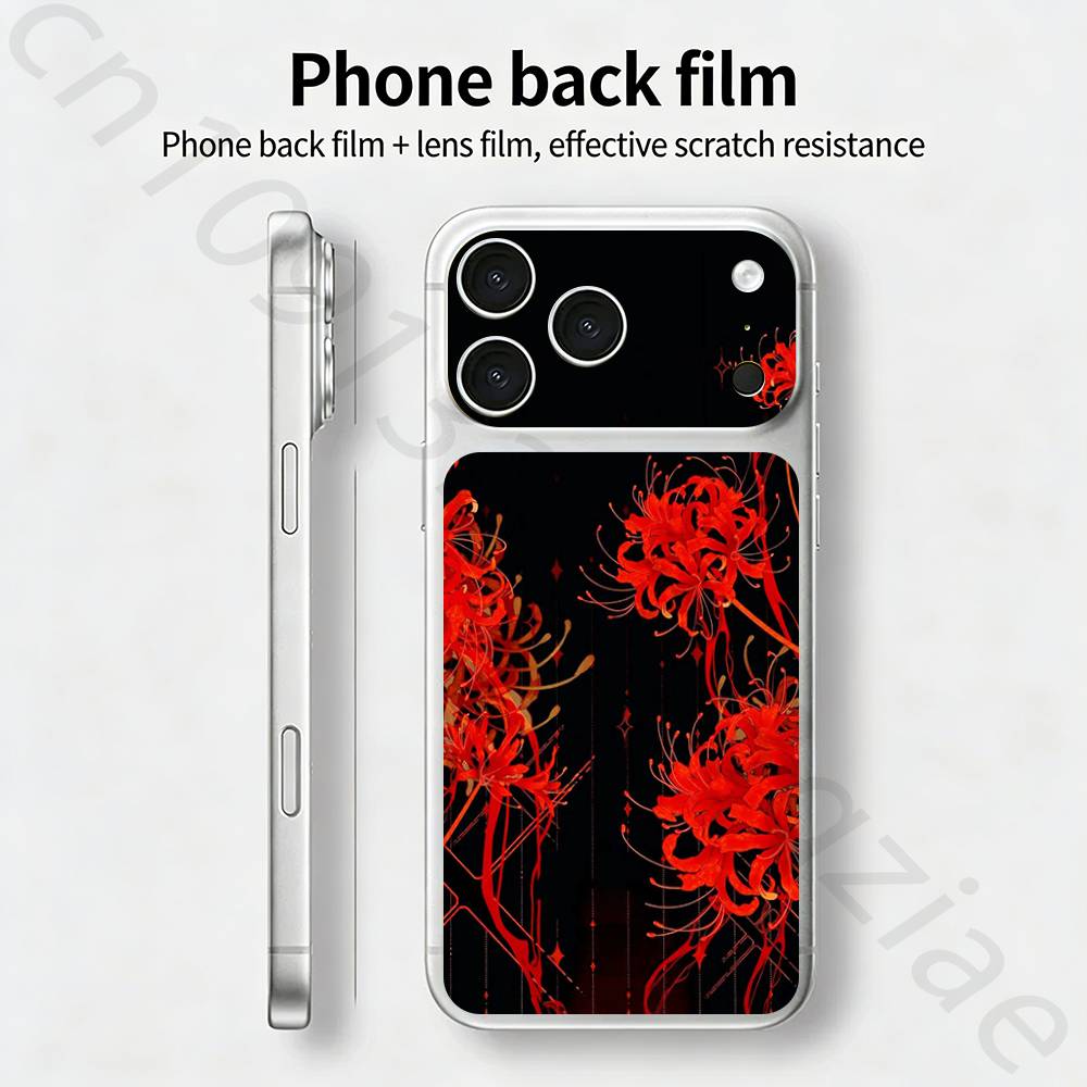 Радужное Иллюстративное Искусство БИЛЕТ Наклейка Обложка для iPhone 17 Pro/Pro max Защитная Пленка для Задней Панели, Рамки, Камеры