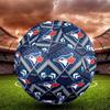 Toronto Blue Jays Indoor Soccer Ball Size 5 Colorful All Ages Machine Stitched PVC Competition Ready Durable High-Bounce