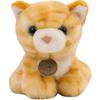 And Gray Adorable Yellow Plush Cat Doll With Realistic Patterns For Kids And Collectors