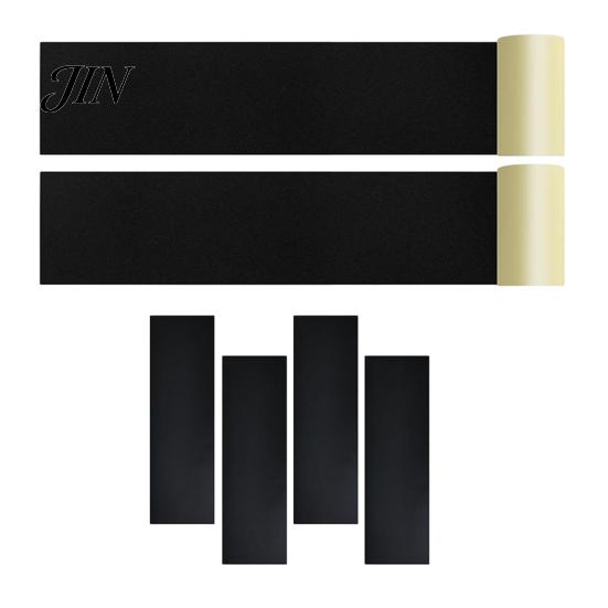 No Tools Door Kick Plate 6Pcs Protector Set, Prevents Dents Scratches Self Adhesive Pet Proof Protector, Peel and Stick Guard for Interior & Exterior
