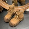 Новая платформа Женские ботильоны Дизайнерские шнурованные спортивные ботинки Зимняя новая мода Бренд Женские ботинки Обувь для ходьбы