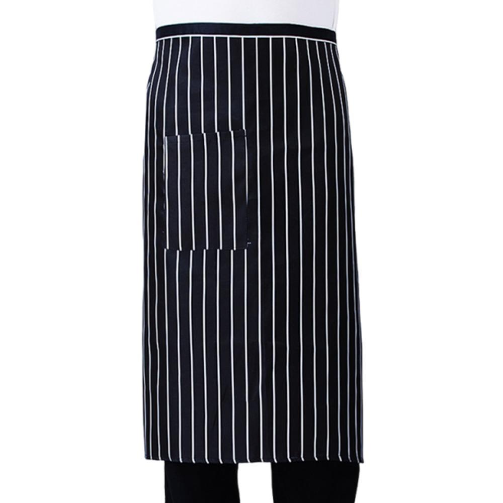 Unisex Waist Apron 3 Pockets Waiter Half Waist Apron New Short Half Waist Apron  Cafe Shop